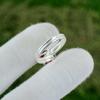 Mothers day Deal Sterling Silver Round Mozambique Garnet Gemstone Stackable Ring