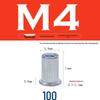 Stainless Steel & Carbon Steel Zinc-Plated Vertical Grain Through Hole Rivet Nut