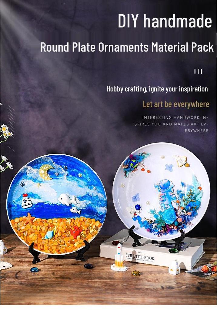 DIY Mosaic Plate Painting Kit: Creative Parent-Child Educational Ornament for Kindergarten
