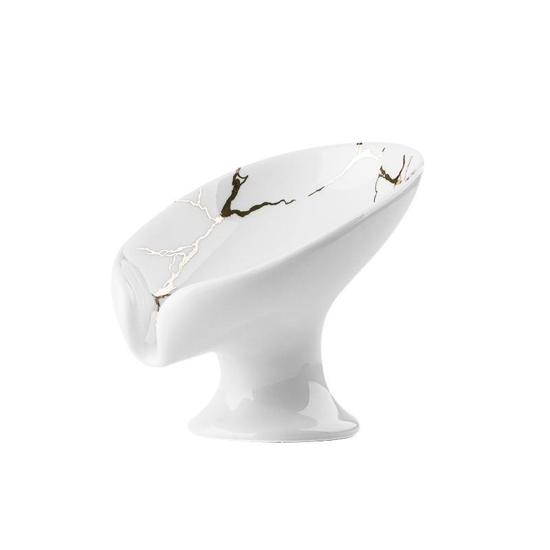 Handmade Ceramic Soap Dish: No-Punch Installation, Draining Design, Stylish Soap Holder.