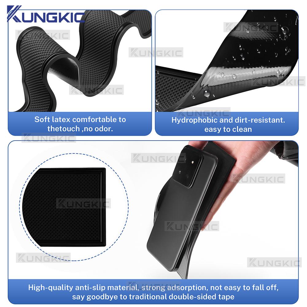 Hyundai Kona SX2 EV 2024-2026 Anti-Slip Door Groove Mat Set Interior Mouldings
