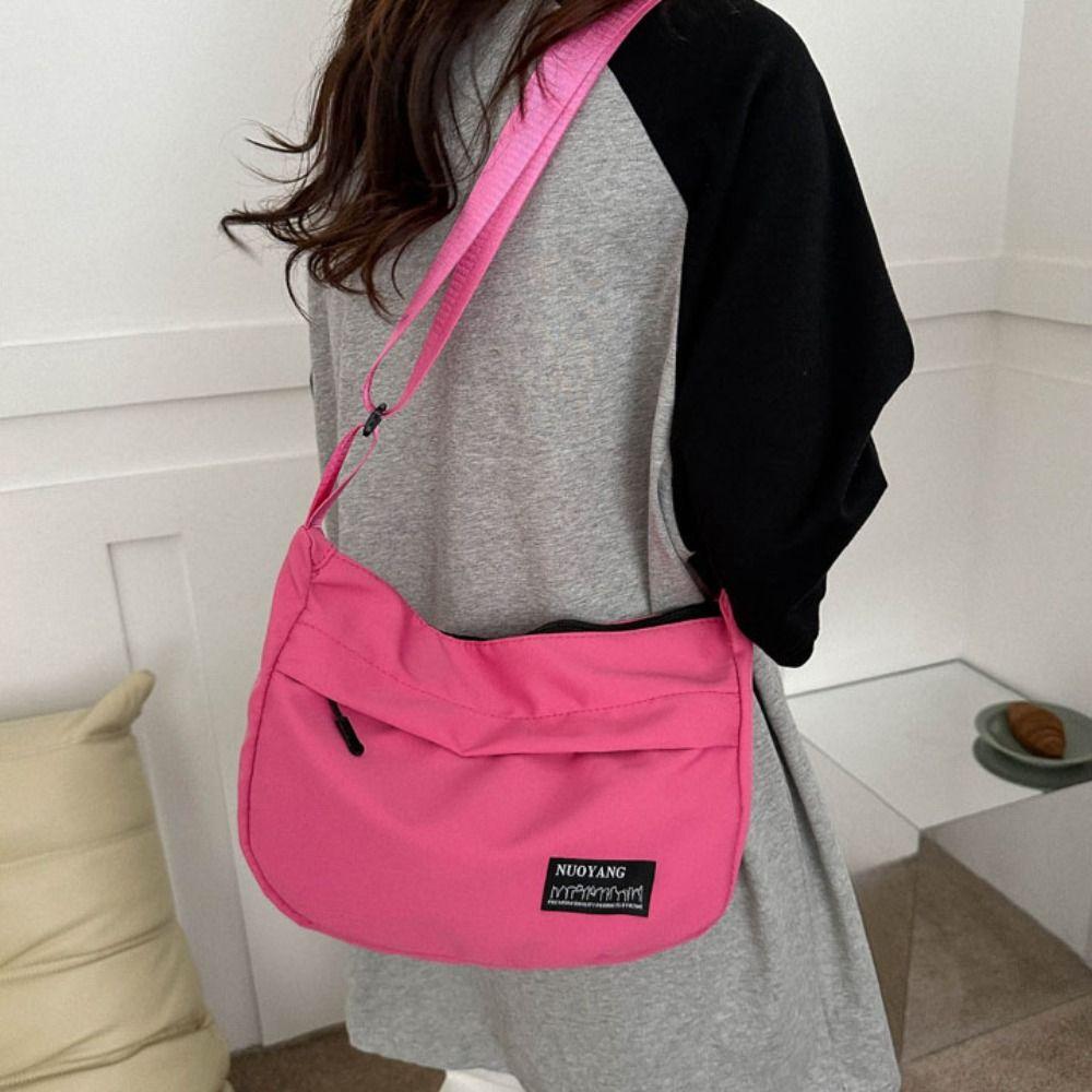 Handbag Oxford Shoulder Bag Large Capacity Sports Crossbody Bag Fashion Canvas Dumpling Bag  Girls