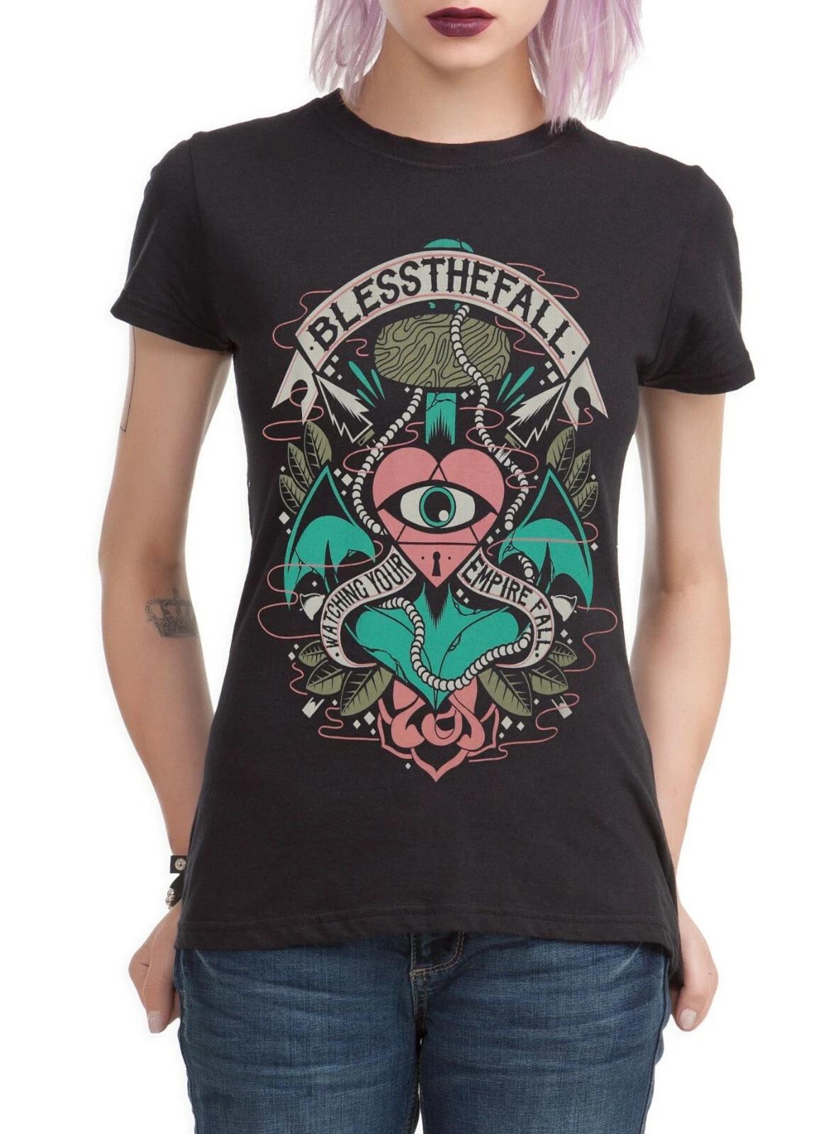 

BlessTheFall Juniors Watching Your Empire Fall Shirt XS, S, M, L 4XL