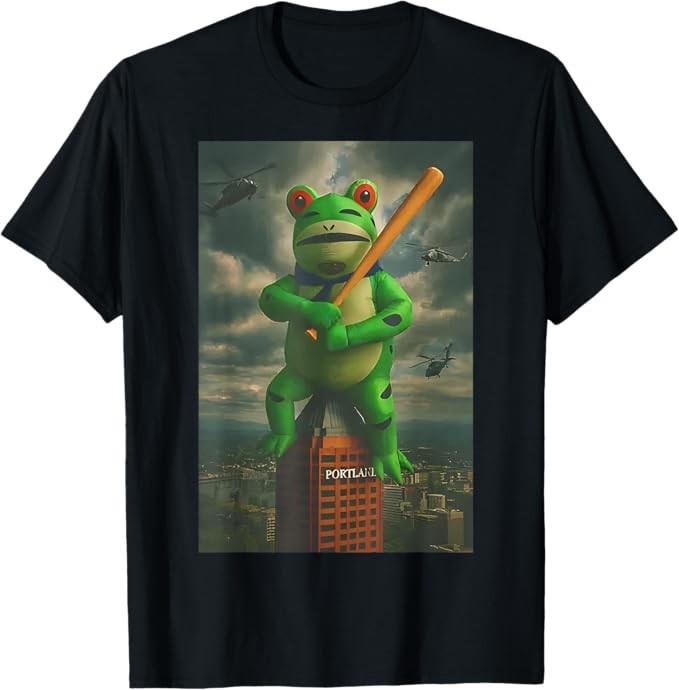 

Portland Frog Funny City Art - Portland Frog Protest T-Shirt Shirt S разноцветный