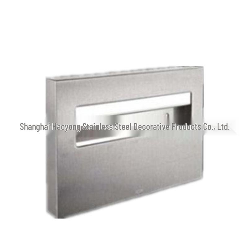 Recessed Stainless Steel Hand Paper Box with Trash Can for Hotels and Offices