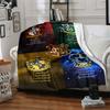 1pc Harry Potter Flannel Throw Blanket - HD Printed Lightweight Soft Warm All-Season Blanket for Sofa, Bed, Travel, Camping 056