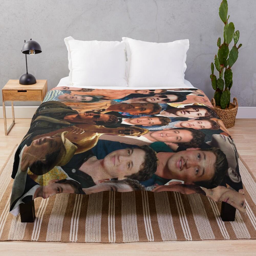 Miles Teller Photo Collage Throw Blanket