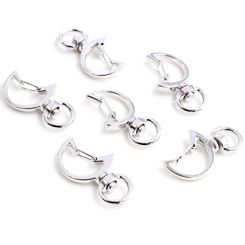 10pcs Cat Heart Snap Hook Trigger Clips Buckles For Keychain Lobster Lobster Clasp Hooks for Key Ring Clasp Jewelry Supplies