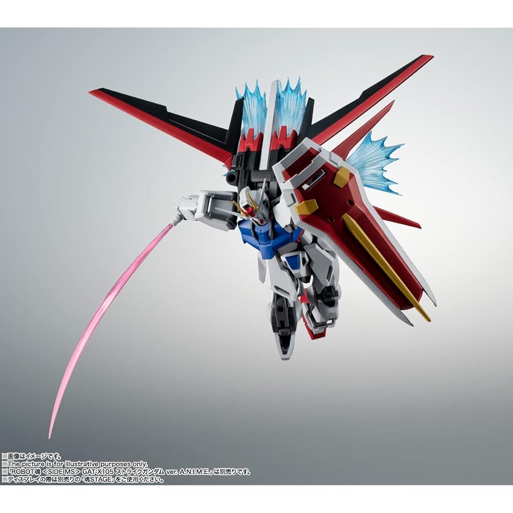TAMASHII NATIONS ROBOT Spirits AQM/E-X01 Strike Freedom & Effect Parts Set 150mm PVC ABS Action Figure