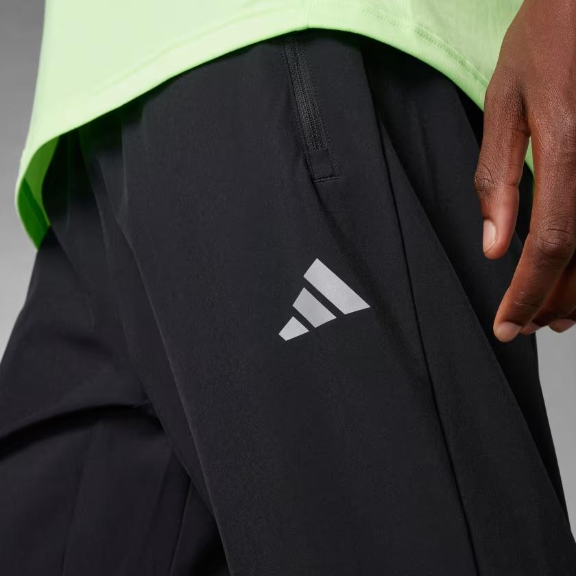Adidas Run It Tko Pants With Monochrome Logo Men Bottoms Black IL7187