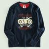 Foreign Trade Export Balance Men's Long sleeves Shirt O-neck pullover Fashion Print Casual Top Fashion Brand Bottoming Shirt