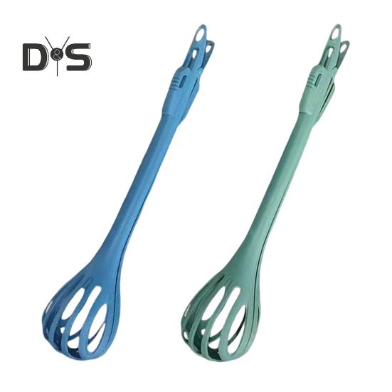 

Багатофункціональні кухонні щипці Віночок для яєць Кліпса для їжі Віночок для приготування їжі Змішування Салатниця Міксер для тіста Кліпса для хліба Ручний блендер 2-в-1 Ложка для захоплення зелений/синій