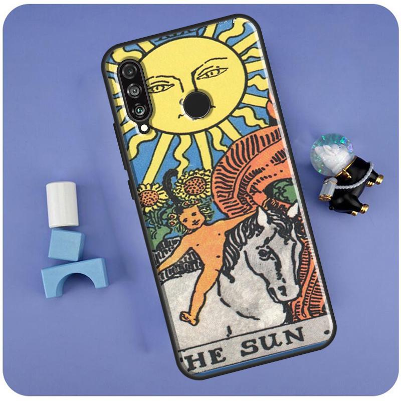 The SUN Tarot card For Huawei Nova Y60 Y61 Y70 Y72 Y73 Y90 Y91 12i 11i 3i 7i 8i 9 10 SE P20 P40 P30 Lite Case