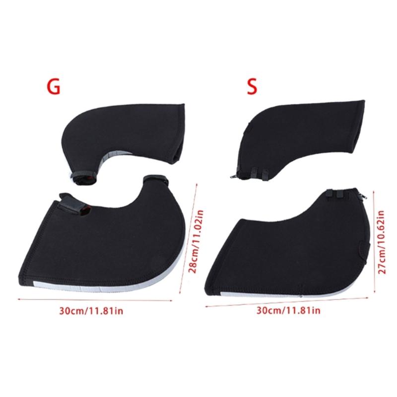 1 Pair Windproof Biking Gloves Thicken Handlebars Gauntlets Handlebars Muffs Winter Hand Muffs Handlebars Thermals Glove