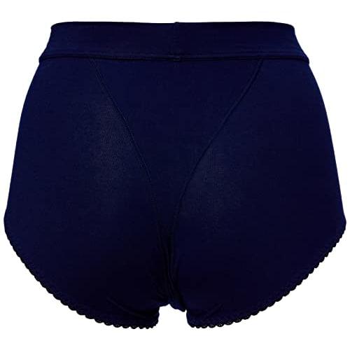 Ante Sucre Women's Stay-Stay Sanitary Panties with Wing Compatible and Black Gusset, Sizes S-3L, NB LL