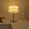 Creamy Style Table Lamp Tri Color Dimming Decor Light Cute Bedside Lamp  Living Room