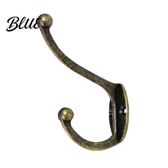 Wardrobe Clothes Hook for Wardrobes Alloy Double Bronze Zinc Vintage Durable Leg Hanger