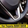 Für Toyota RAV4 XA50 - 2022 2023 ABS Carbon Auto Lenkrad Knopf Panel Abdeckung Zierleisten Aufkleber Dekoration