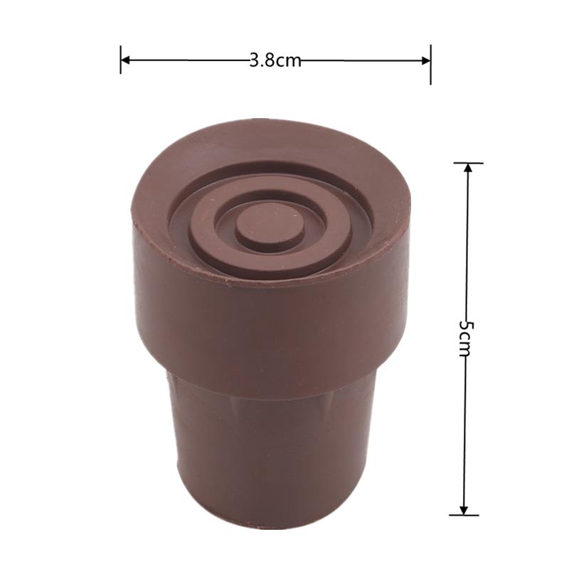Rubber Trekking Pole Cap Walking Stick Crutch Cane Bottom Pads Cover Ferrule Non-slip Foot Cover Trekking Pole Cane Crutch Chair