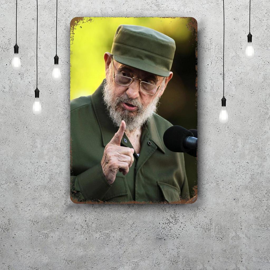 fidel castro Chairman Vintage Metal Tin Signs Posters Decor Retro Metal Plaque Wall Art Decor for Garage Bar