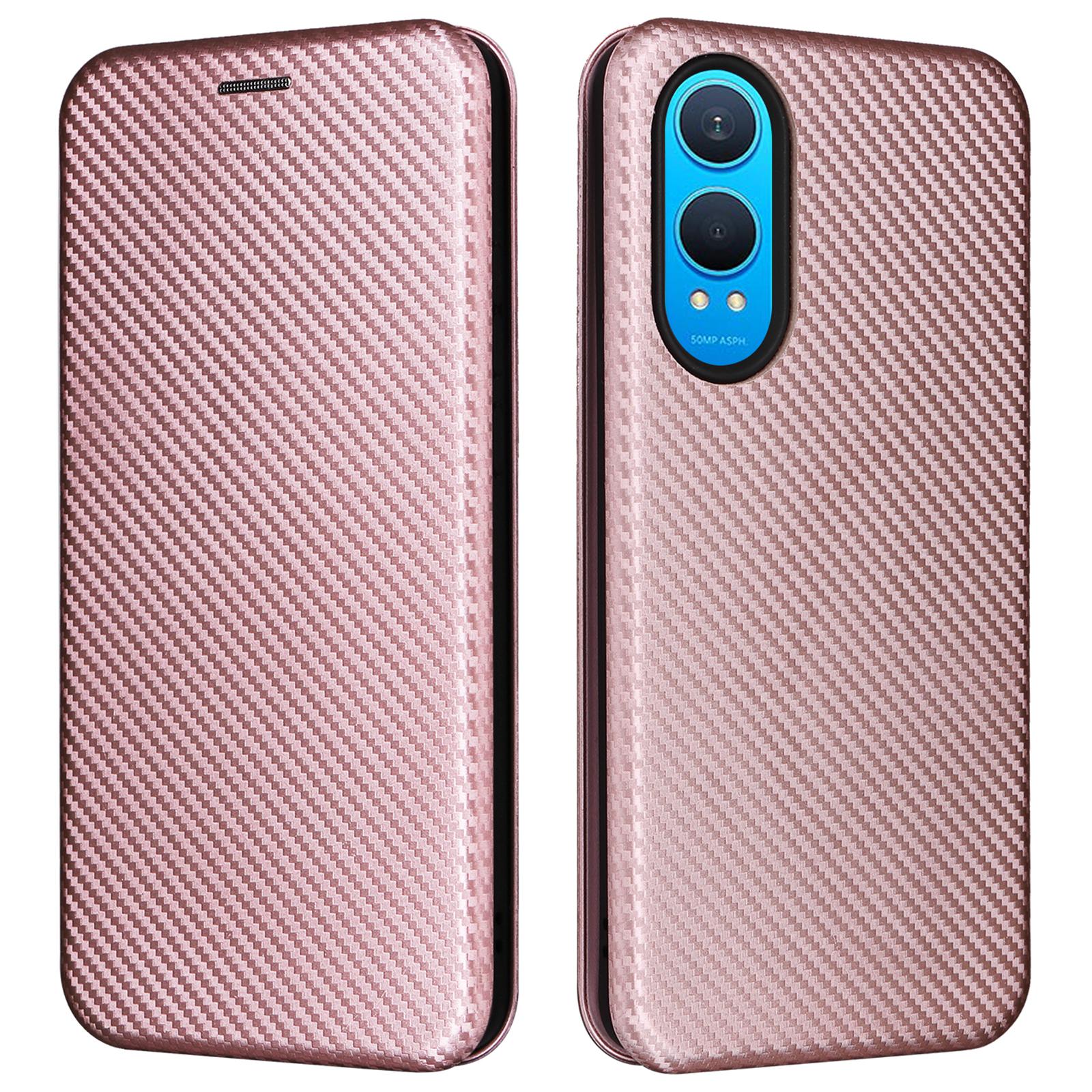 

Для OnePlus Nord CE4 Lite 5G/Oppo K12x 5G (Китай) Чехол Держатель для карт из ПУ кожи Чехол для телефона Магнитная застежка Rose Gold