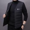 Men's Plus Size Cotton Vest - Sleeveless, Warm, Casual Fit for Seniors - Ideal for Autumn and Winter