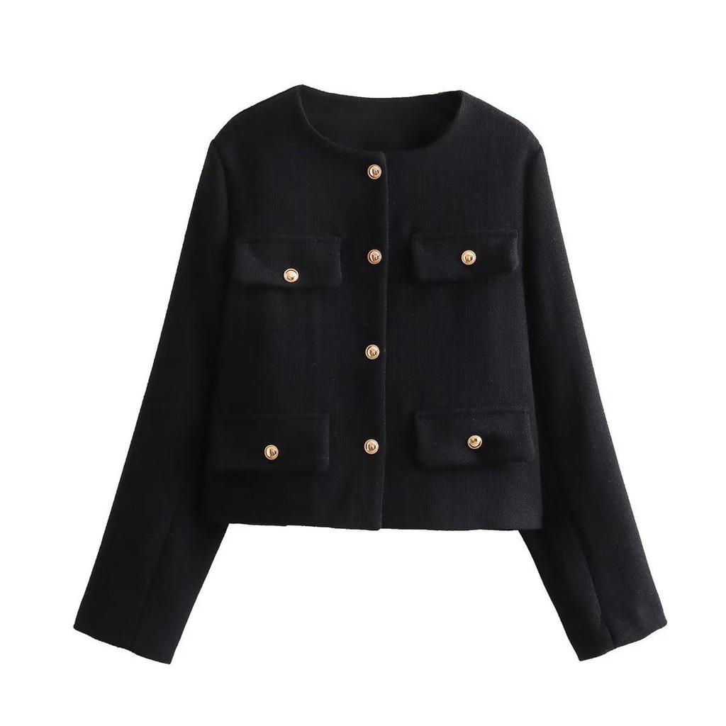 Women's European & American Fashion Casual Single-Breasted Jacket Coat, Autumn/Winter 2025, Style B88646