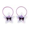 SANRIO Kids Accessories Shaka Shaka Ponytail Holder 2-Pack Kuromi (Kuromi-chan) 3.5 X 3.5 X 0.7cm Character 910279 SANRIO