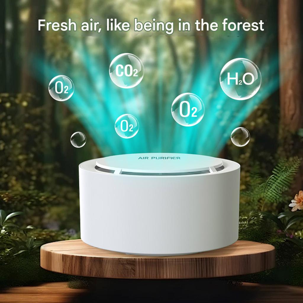 Mini Purificator de Aer de Birou - Eliminator Portabil de Fum pentru Casă Mașină cu Filtru HEPA pentru a Elimina Fumul Pasiv și Mirosurile