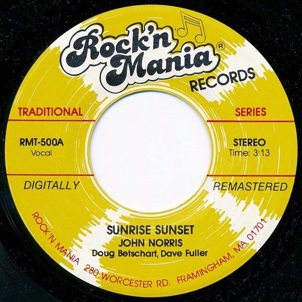 

7inch Record JOHN NORRIS, DOUG BETSCHART, DAVE F - Sunrise Sunset / The Chicken Dance RMTD500 Rock n Mania Re Canada Pop Used