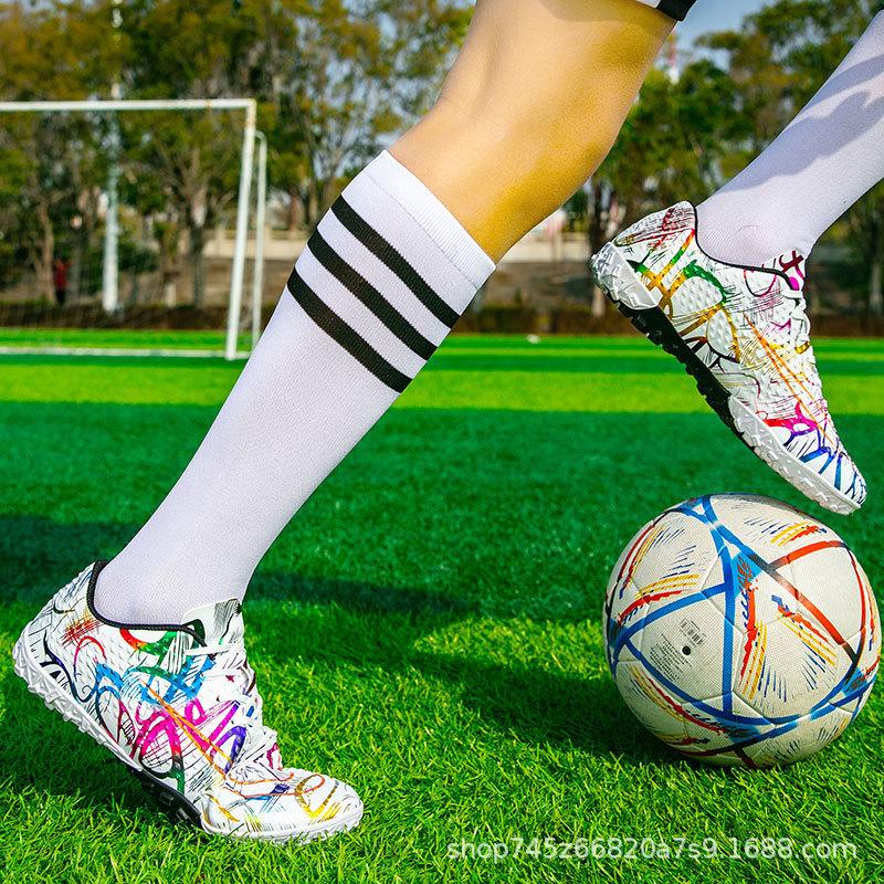 2025 new football shoes men's non-slip long nails broken nails professional football sports shoes special competition training shoes