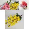 Stunning 43cm Plum Spring Blossom Artificial Silk Flower For Elegant Home Decor