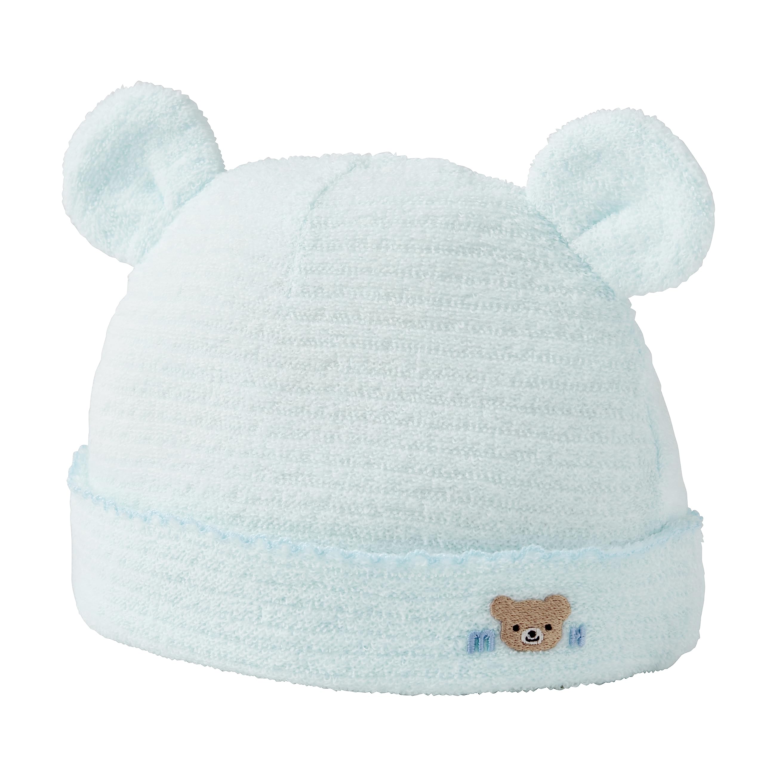 

Baby Made in Birth Baby Free Blue [MIKI HOUSE] Hood, Hood, Hat, Non-twisted Yarn, Japan, Boys, Girls, Newborns, Preparation, Baby, Clothes,