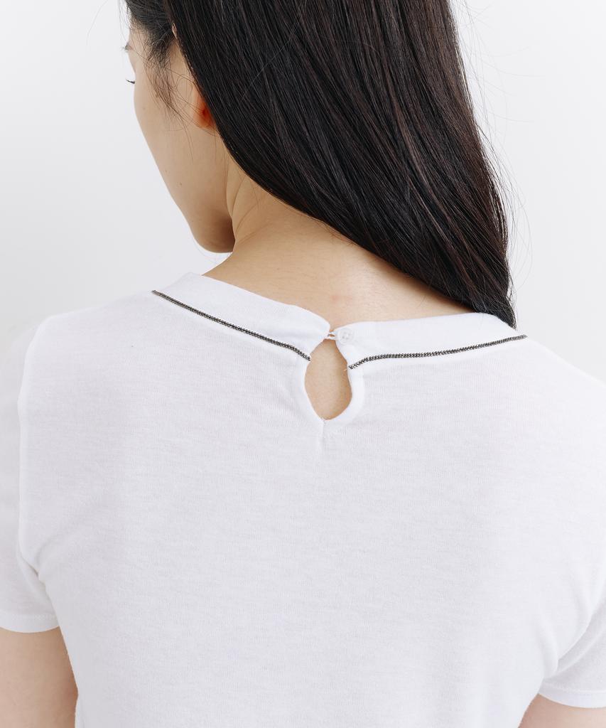 Lapineatteullie Basic Sheer T-Shirt White