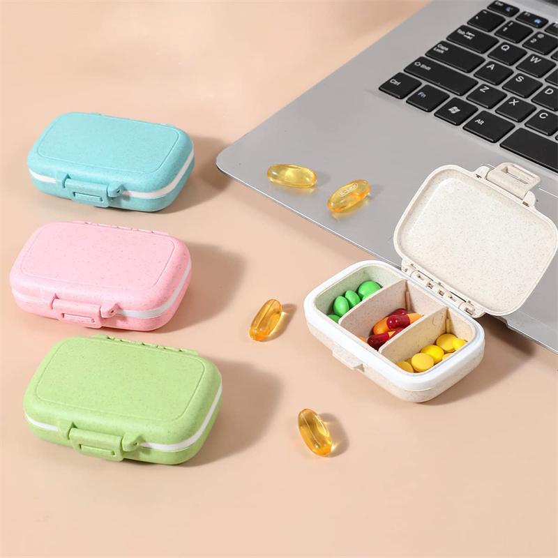 Mini Tragbare Pillen Organizer Fall 3 Grids PillBox Tablet Lagerung Container Wöchentliche Medizin Pille Box Pille Fall Medikament Abgabe