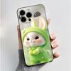 Phone Cases For Doogee Note 58 Note58 Pro Case Luxury Cute Love Rabbit Cartoon Funny Cover Black Soft Silicone Protective Casing