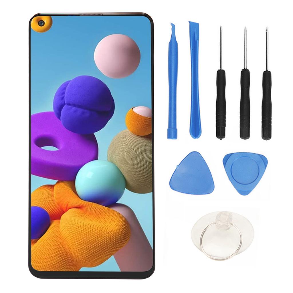 6.5in LCD Display Digitizer Scherm Vervanging met Frame en Gereedschap voor Galaxy A21s A217 SM A217F