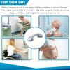 Bathroom Safety Grab Bar with Strong Suction Cup Shower Handle Anti-Slip Grip Support Handrail for Elderly Kids Pregnant Women Bath Assist