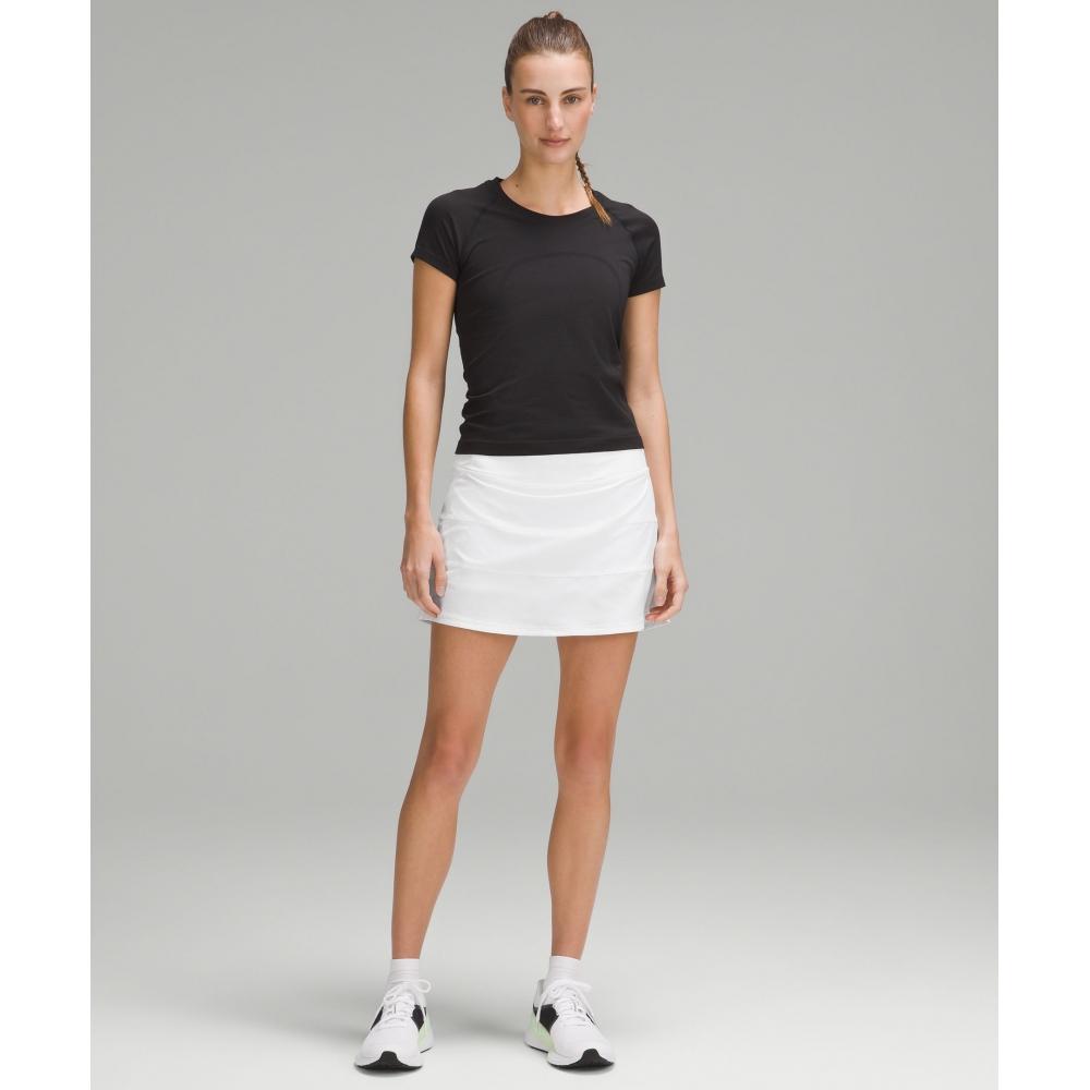 Lululemon Pace Rival Mid Rise Skirt  Long White