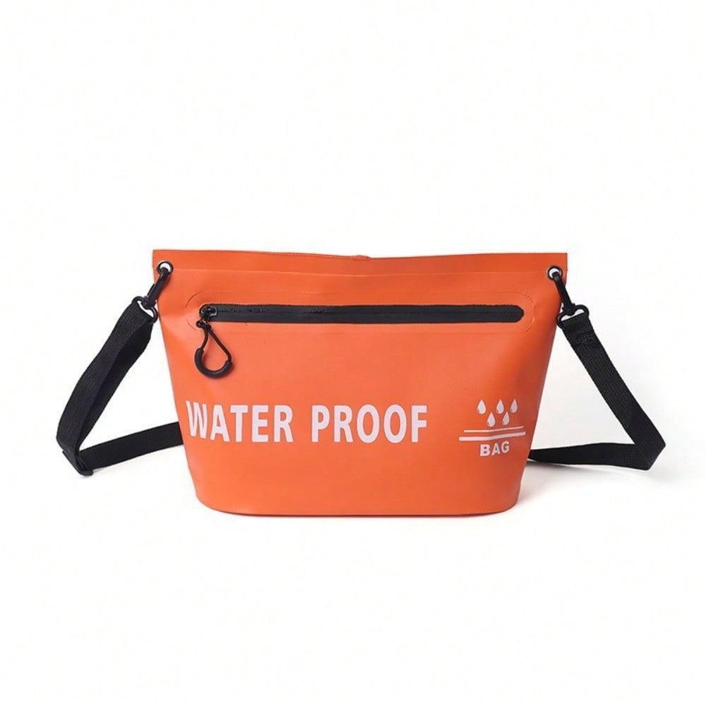 Buiten Reizen Waterdichte Toiletzak Schouder Rits Waterdichte Tas Casual Rits Waterdichte Tas Zwemmen Waterdichte Make-uptas one-size oranje