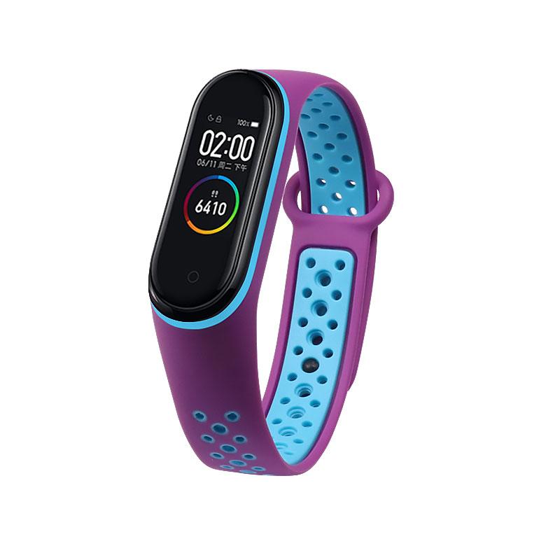Breathable Strap For Mi Band 3 4 5 6 7 Smart Watch Wrist M3 M4 Bracelet For MiBand 7 6 5 Miband Strap Replacement