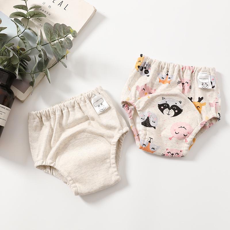 Shabumoto Baby 4-Layer Cotton Learning Pants - Leak-Proof, Breathable & Washable Toddler Training Pants