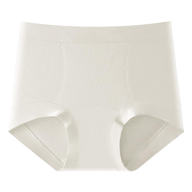 Class A Women's Seamless High Waist Antibacterial Cotton Panties - Extra Long Crotch, Breathable, Comfortable, Hip Lifting, Light Tummy Control.
