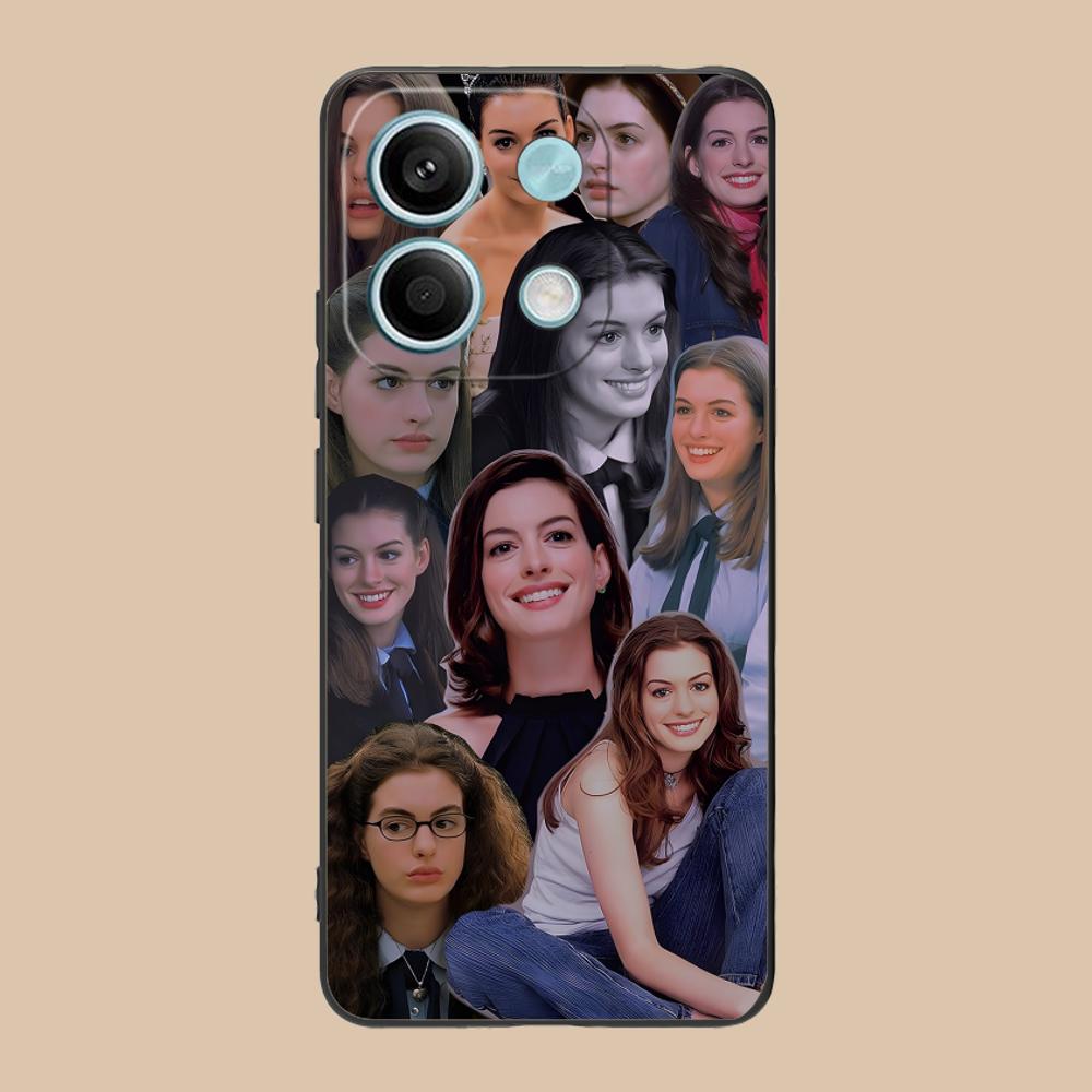 

Anne Hathaway Mobile Phone Case for POCO F7 F6 F5 F4 F3 F2 Pro GT C75 C71 C65 C61 C40 Pro Ultra Colorful Printing Cover Cover Poco C40