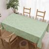 Summer Leaf Pattern Rectangle Table Cloth for Table Decor Kitchen Dining Waterproof Reusable Tablecloth for Table Holiday Party