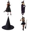 Spellbinding Sleeveless Witch Dress Featuring Elegant Accessories For Halloween Celebrations