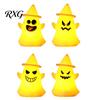 Decorative Festive Light Halloween Witch Hat Ghost Light, Spooky LED Lamp, Yellow Glow Cartoon Night for Holiday Party Decor