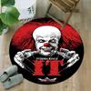 1pc Pennywise1 Print Round Carpet Chair Round Carpet Suitable for Bedroom Living Room Home Decorative Carpet