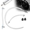 Car Clutch Brake Bleeder Hose with Non Return One Way Valve Tube Bleeding Tools for Motorcycle Replacement Adapter Parts