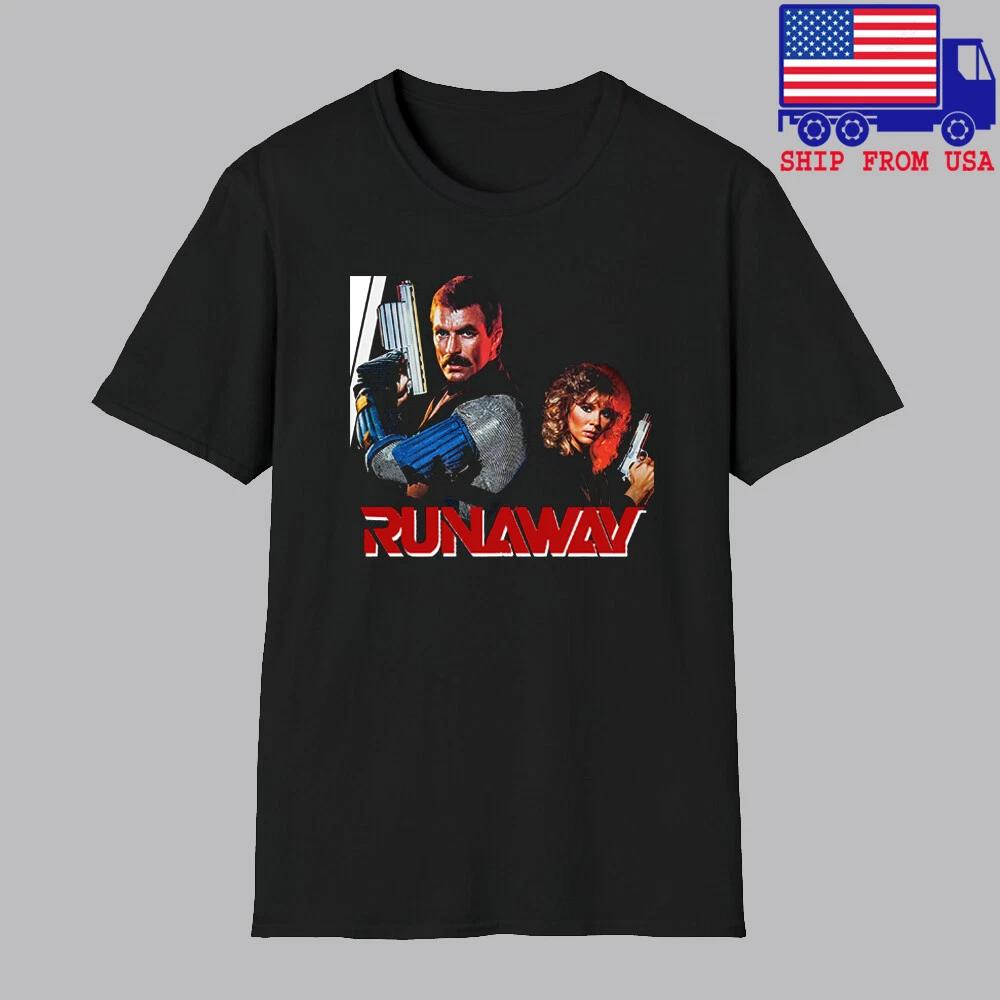 Runaway Retro Action Movie Men s Black Size S-5XL L